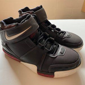 Nike Zoom Lebron 2 - Black/White-Silver-Var.Red